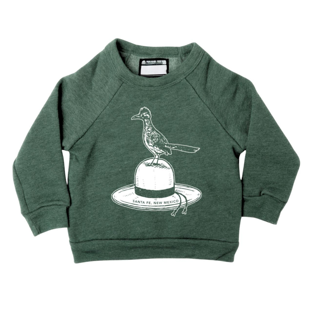 Kids Roadrunner Sweatshirt in Forest Green