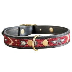 Thunderbird Leather Dog Collar