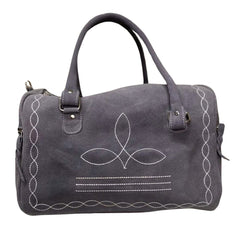 Boot Stitch Suede Mini Duffle Bag