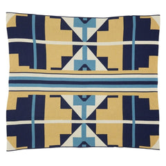 Southwest Throw Blanket Beige Blue