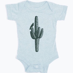 Saguaro Cactus Onesie Blue