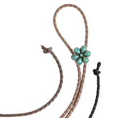 Turquoise Flower Bolo Tie