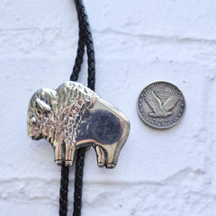 Vintage Buffalo Bolo Tie