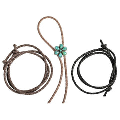 Turquoise Flower Bolo Tie