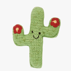 Plush Toy Rattle Pebble Cactus 