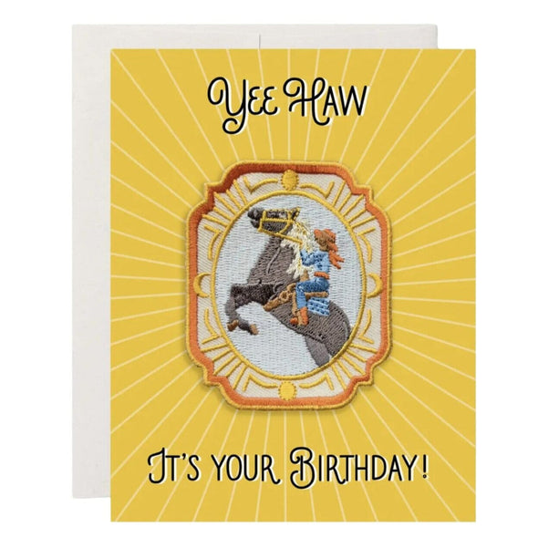 Cowgirl Patch Greeting Card