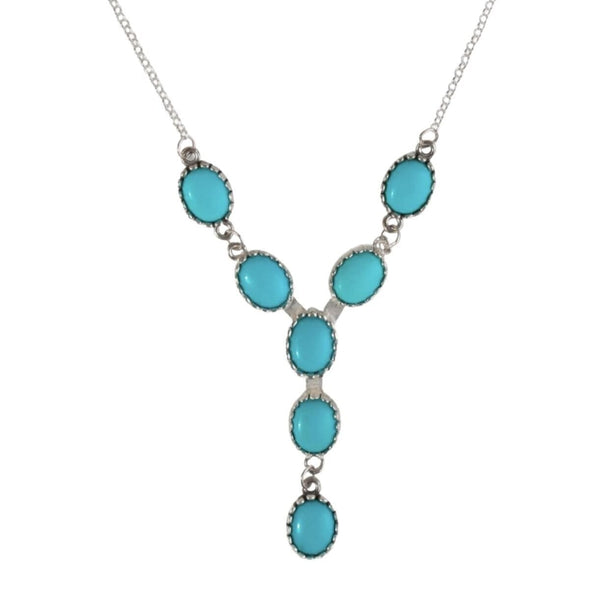 Turquoise Y Shape Necklace