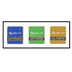 Fred Harvey Hotels Luggage Labels Poster