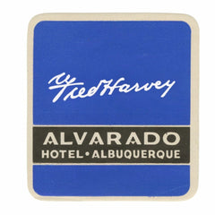 Fred Harvey Hotels Luggage Label Poster