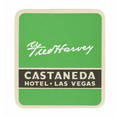 Fred Harvey Hotels Luggage Label Poster