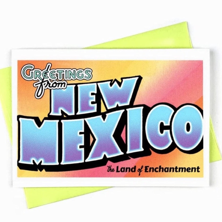 Greetings From New Mexico Greeting Card