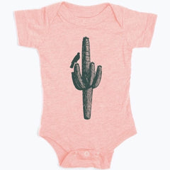 Saguaro Cactus Onesie Pink