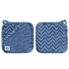 Denim Pot Holder Herringbon