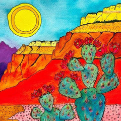 Lisbeth Cort Giclee Print Red Rocks