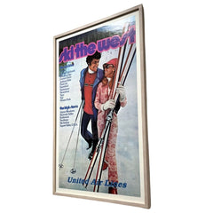 Original United Airlines Ski the West Poster Framed