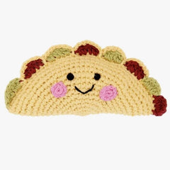 Plush Toy Rattle Pebble Taco 