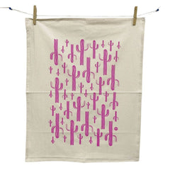 Pink Cactus Kitchen Towel