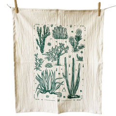 Green Cactus Kitchen Towel