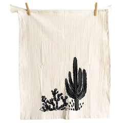 Black Cactus Kitchen Towel