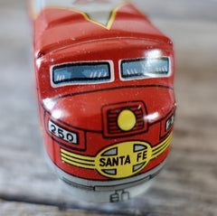 Tin Litho Santa Fe Train Set