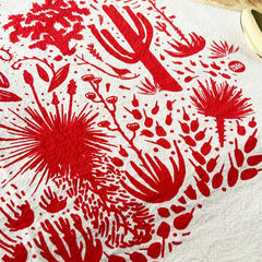 Cactus Kitchen Towel Kitchen HAVYN Red 